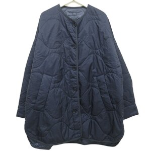 美品 22SS Weekend Max Mara ウィークエンド マックスマーラ FREDDY ナイロン キルティングジャケット I40 ネイビー ◆