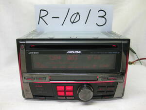 R-1013　ALPINE　アルパイン　MDA-W920JB　MP3　MDLP　2Dサイズ　CD&MDデッキ　補償付