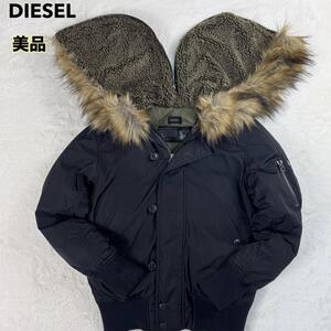 美品 DIESEL ディーゼル N-2B フライトジャケット 短丈 お兄系 XS