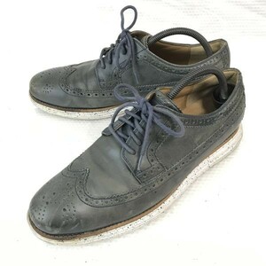 定価3.9万/COLE HAAN/コールハーン★ LUNARGRAND WING/軽量ソール/ウイングチップ【9.5/27.0-27.5/オリーブグレー】ルナグランド◆pQ-491