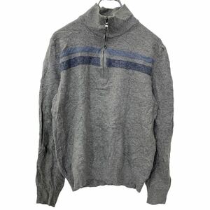 BANANA REPUBLIC ハーフジップセーター Mサイズ バナナパブリック グレー 古着卸 アメリカ仕入 t2210-3444