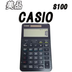 美品　CASIO カシオ プレミアム電卓 S100 12桁 ブラック