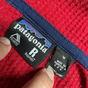 USA製 パタゴニア patagonia プルオーバー 薄手長袖 フリース 00秋 赤 レッド Mサイズ レギュレーター REGULATOR MADE IN USA