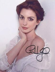 Anne Hathaway アン・ハサウェイ★直筆サイン写真★証明書COA◆7234