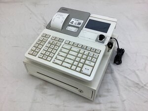 CASIO 電子レジスター/鍵付き SR-S4000 通電OK/印字OK/ボタンチェックOK 中古品 ACB