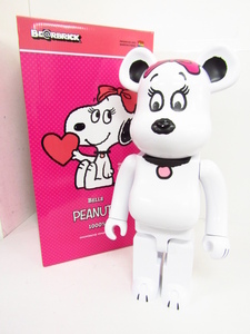 BE@RBRICK ベアブリック 1000% BELLE ベル スヌーピー PEANUTS 箱付き♪AC21488