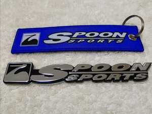 ★ SPOON SPORTS アルミエンブレム セット ★検） HONDA タイプR modulo DC2 DB8 EK9 EG6 DC5 FD2 FK8 EK4 AP1 CL7 S660 CR-Z GK5 JDM USDM