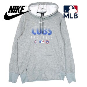 希少 ナイキ シカゴカブス MLB Chicago Cubs Nike Authentic Collection グラデーションロゴ　フーテッドパーカー USメンズ古着 Sサイズ