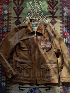 傑作 RRL Leather Newsboy Jacket コレクション放出!! レザー ニュースボーイジャケット 1920 ワーク Vintage ラルフローレン 革 LIMITED 