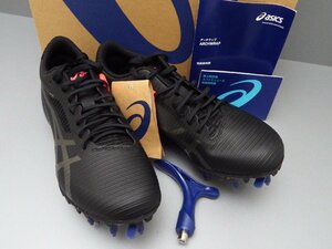 #【タグ付】asics アシックス HEATSPRINT 13 ヒートスプリント 1093A199 001 25cm ブラック×ガンメタ ハンドル付 陸上スパイク 兼用 (札)