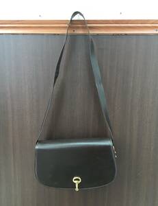 42733　グッチ　GUCCI　レザー　ホースビット　ショルダー　ブラウン　ゴールド　ヴィンテージ