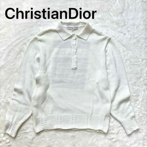 クリスチャンディオール Christian Dior Sports Sweater Cotton Knit ポロシャツ ニット セーター 長袖