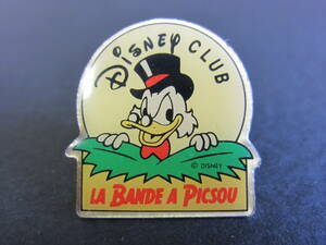 スクルージ マクダック■Uncle Scrooge■Disney CLUB■LA BANDE A PICSOU■ダックテイルズ■フランス■ピン