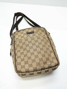 1円～★GUCCI★ グッチ GGキャンバス GG柄 ワンショルダーバッグ ミニバッグ レディース ベージュ【Y620】