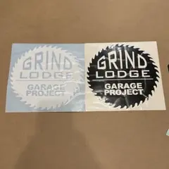 GRIND LODGE ステッカー 白黒セット 正規品