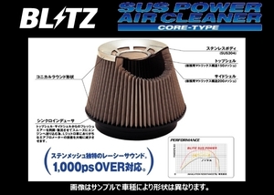 ブリッツ SUSパワーコアタイプ エアクリーナー ワゴンR CT21S/CV21S ターボ　26183