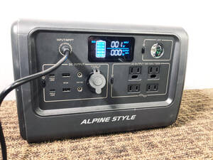 中古★ALPINE STYLE/アルパインスタイル 　 大容量 ポータブル電源 　バッテリー【AS-700BAT】ECRO