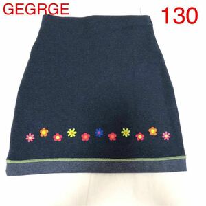 GEGRGE ジョージ スカート 130ぐらい 女の子 送料185円 お花柄 ウェストゴム キッズ 子供服 かわいい