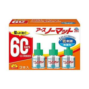 アースノーマット 60日用 無香料 [4.5-12畳用 取替ボトル3本入] 1 個