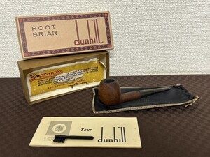 A3　DUNHILL　ダンヒル　英国製　パイプ　ROOT BRIAR　K F/T　④R　ルートブライヤー　木製　ヴィンテージ　アンティーク　箱付　現状品