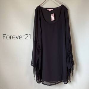 【タグ付き未使用品】◎Forever21 フォーエバー21 Love21 プルオーバーブラウス シフォン シャツチュニック レディース Sサイズ