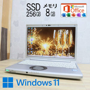 ★中古PC 高性能8世代4コアi5！SSD256GB メモリ8GB★CF-SV7 Core i5-8350U Webカメラ Win11 MS Office2019 Home&Business★P71455