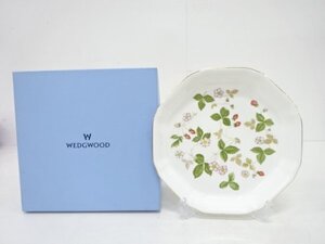 ys7250471; WEDGWOOD　ウエッジウッド　ワイルドストロベリー　オクタゴナル　ディッシュ【道】