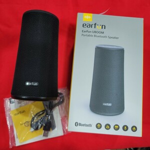 T37 中古 ポータブルブルートゥーススピーカー EarFun UBOOM ブラック Bluetooth ２個セット ワイヤレス 2ASK7-SP200