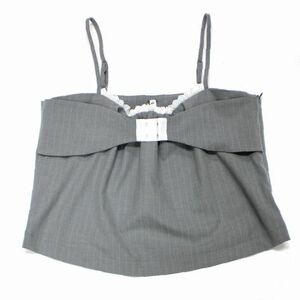 emary エメリー 24SS Stripe camisole ストライプ キャミソール F グレー