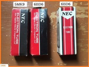 ■□ 未使用 真空管 NEC 5MK9 6BD6 6BD6 合計３本 箱にダメージ有り □■ 発送 レターパック370円