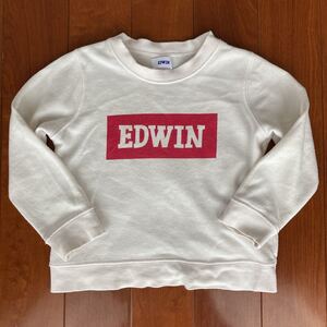 EDWIN・エドウィン・長袖・トレーナー・ホワイト系・110