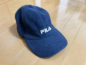 ★FILA フィラ CAP キャップ フリーサイズ 耳あて付 レナウン 中古品★