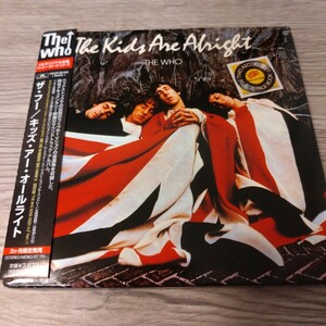 THE WHO / KIDS ARE ALLRIGHT ザ・フー キッズ・アー・オールライト 紙ジャケットCD