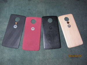 【極上美品】モトローラー Motorola moto mods moto style shells スタイルキャップ 4種ガジェット　絶版品