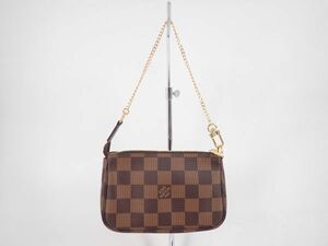 美品 Louis Vuitton ルイヴィトン ミニポーチ ポシェット アクセソワール N58009 ダミエ 箱 袋 ブランド品