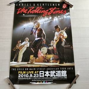 The Rolling Stones V⑩ 来日公演 告知ポスター 2010 日本武道館 グッズ ローリング・ストーンズ