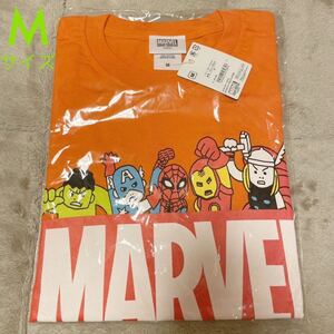 MARVEL ポップコミック マーベルロゴ Tシャツ M オレンジ 新品