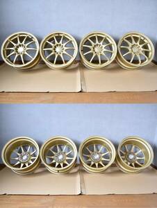 ジャンク品（長期保管品の為） RAYS VOLKRACING ボルクレーシング CE28N 8.5J 18インチ PCD114.3 +52 ５穴 ゴールド ４本