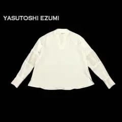 H96○ YASUTOSHI EZUMI ブラウス　オシャレ　オフホワイト