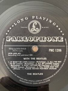 レア！ラウドカット　マト1N デンマーク　MONO “with the Beatles”LP BEATLES UKマザー　レコード