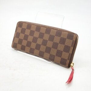 ◎N189 Louis Vuitton ルイ・ヴィトン 長財布 ポルトフォイユ クレマンス ロゴ ブラウン スリーズ ラウンドファスナー M60534(ma)