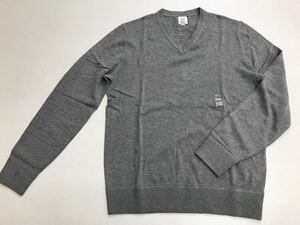 ●ＧＡＰ●新品●コットン・セーター●グレー●Sサイズ●ニット●Ｖネック●ギャップ●グレー●ビジネスに●通勤●オフィース●5.2-1