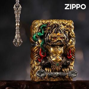 1円 定価16.9万円 上古の神鳥 Zippo 真鍮製 ライター ジッポー オイルライター 新品 立体感 ZIPPO 喫煙グッズ ネックレス付き