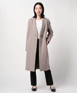 「B:MING by BEAMS」 ノーカラーコート SMALL モカ レディース