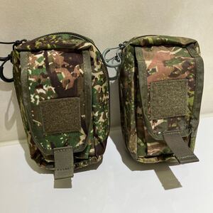 195 ZENTAURON ツェンタウロン　trauma IFAK POUCH MOLLE コンカモ柄　2個セット　 個人携行救急品　ポーチ