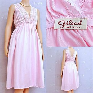 CA3-400＃/新品同様♪Gilead/USA製♪バスト90㎝の大きいLサイズ♪スイートな雰囲気♪ネグリジェ※一番安価で送料はゆうパケット250円