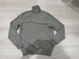 UNIQLO ユニクロ　 セーター ニット タートルネック グレー カシミヤ100% サイズXL 