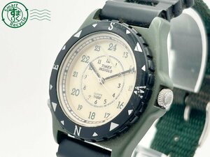 2406600458　◇ TIMEX タイメックス 376 MA CELL アイボリー文字盤 メンズ クォーツ QUARTZ QZ 腕時計 中古