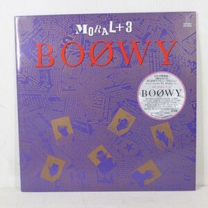 L04/LP/美品丸帯　BOOWY ボウイ / MORAL+3 　氷室京介 布袋寅泰 松井恒松 高橋まこと