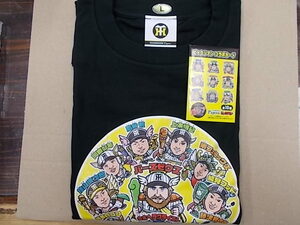 ●新品/表記L SIZE/阪神タイガース　ビックリマンコラボ Tシャツ・黒色